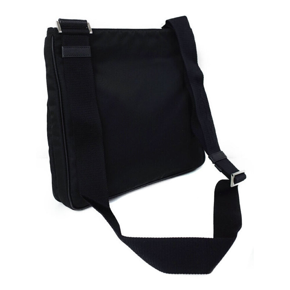 Prada Tessuto Crossbody messenger bag saffiano Leather Nero Black - Picture 2 of 9